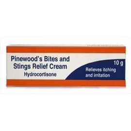 Pinewood's Bite & Stings Relief Cream - Hydrocortisone 1% w/w (6 x 10g Tube)