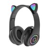 Cat Ear Bluetooth Headset Cute Stereo Adjustable Rechargeable Wireless Music