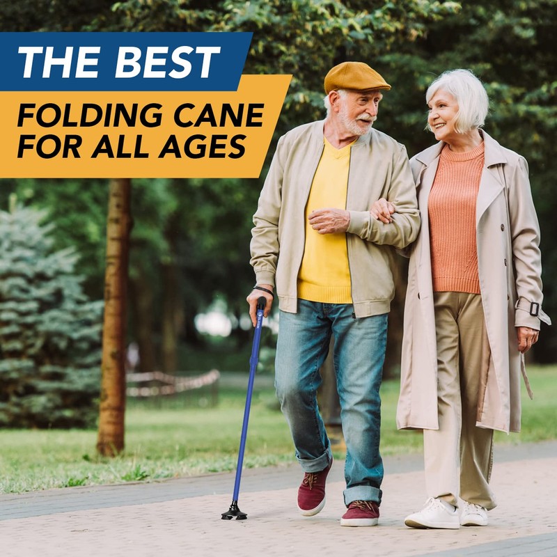 Walking Cane - Folding Canes for Women for Stability, Adjustable