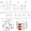 3P Miniature Circuit Breaker DIN Rail Mounted Short Circuit Protection
