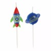 No Brand 3-2-1 Blastoff! Outer Space Birthday Party Candles, Set
