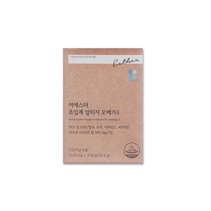 Yeo Esther Supercritical Altige Omega 3 rTG type 30 capsules