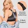 DELIMIRA Women's Front Closure Posture Wireless Back Support Full Coverage