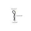 sourcing map 10pcs 30-Degree Angle RC Body Clips Bent Springy