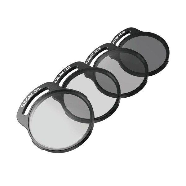 RunCam Avata Lens Filter Sets,4-Pack(ND32, ND16, ND8, CPL) Compatible with DJI Avata Drone DJI O3 Air Unit for Image Optimization & Lens Protection