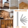 Daiilg 250Pcs Skirting Board Nails Double Skirting Thread Seamless Nail