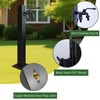 Outdoor Vertical Garden Water Column, Square Freestanding Hose Stand with