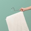 VASLIM 8 Pack Blanket Hangers Heavy Duty Black Vinyl Coated