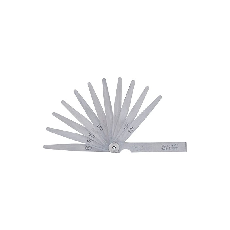 BGS 3082 Precision Feeler gauges 13 Blades, Silver