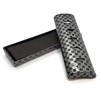 Lacquer Pludaku Ichimatsu/Black [Mino Ware] Horizontal Tube Incense Burner [Incense