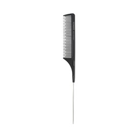 TB TOOLS FOR BEAUTY T4B LUSSONI Pin Tail Comb Antistatic and Shatterproof Carbon Handle Comb with Fine Tines and Compartment Tooth (304), x