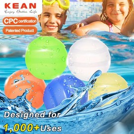 12PCS Reusable Water Balloons - Quick Fill Water Balls Toys For Toddler Age 4-8 - Refillable Self-Sealing Water Splash Bomb For Summer Party Pool Outdoor Beach Toys for kids Age 8-12