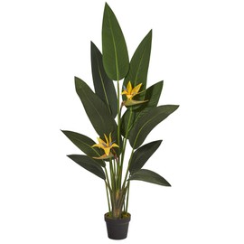 Nearly Natural 4.5ft. Bird of Paradise Artificial Plant (Real Touch)
