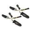 4Pcs Motorcycle LED Turn Signal Lights Mini Front Rear Indicator