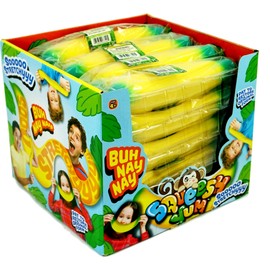 JA-RU Stretchy Banana Toys (20 Banana) Super Squishy Fidget Toy for Kids & Adult. Sand-Filled Rubber Banana Toy. Stress & Anxiety Relief Autism Sensory Toys. Stretchy Fruit Bulk Party Favor. 3340-20p