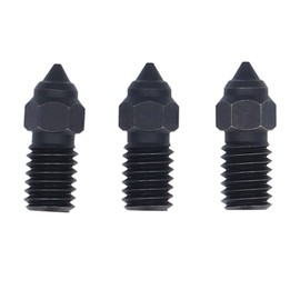 3 Pcs 3D Printer Nozzle M6 Hardened Steel Heat Resistant Hotend Nozzles for Ender 3 V3 SE 5 7 S1 0.8mm
