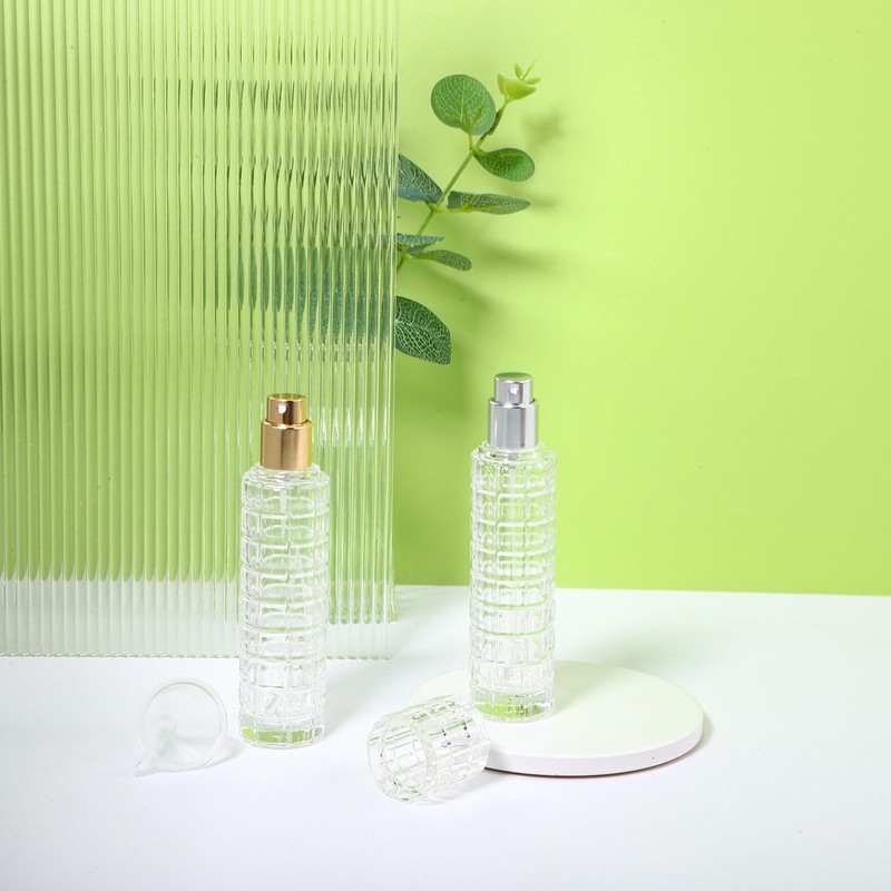 Ipetboom Glass Perfume Spray Bottles: 4Pieces Spray Bottle Perfume Containers