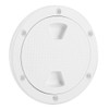 Deck Plate,4in ABS Deck Plate Round White Anti-UV Corrosion Resistant