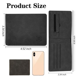 Mens Wallet Slim Credit Card Holder Wallet for Men and Boy, Man Small Wallet Bifold Credit Card Wallet Leather Mens Slim Wallet Lightweight and Portable for Pants Pockets (Retro, Brown)