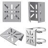 LKCCTK Security Camera Mounting Hardware Stainless Steel Pole Bracket No