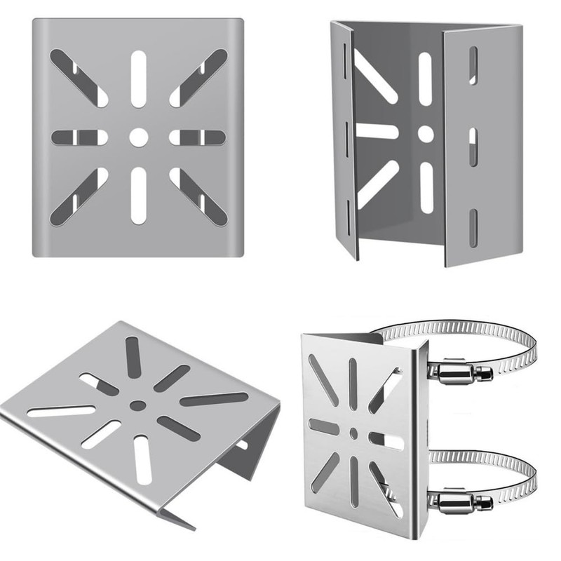 LKCCTK Security Camera Mounting Hardware Stainless Steel Pole Bracket No