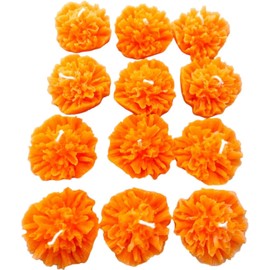 Set de 12 velas de cempásuchil con forma y aroma a flor, altar de día de muertos, ofrenda