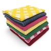 Ecovask Daily Use Dish Cloth 7pc Variety Pack Organic Cotton,