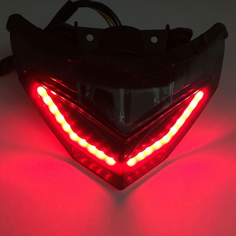 PACASK Motorcycle LED Rear Tail light Turn Signals for KAWASAKI