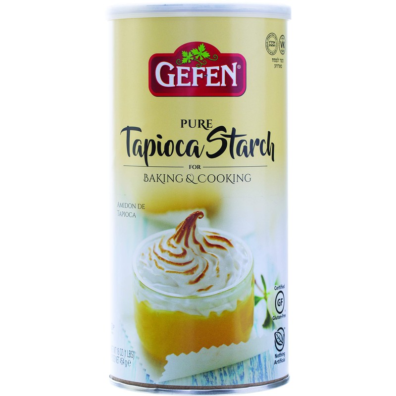 Gefen, Pure Tapioca Starch, 16oz. Resealable Container, Gluten Free, Tapioca