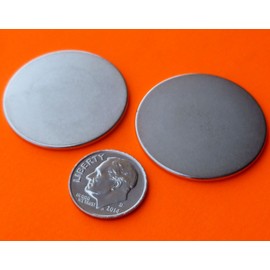 Applied Magnets® 1.26" x 1/16" Grade N52 Neodymium Disc Magnet Pack (2)