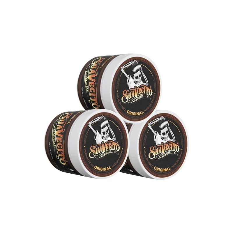 Suavecito Pomade Original Hold, 3 Pack