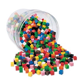 Learning Resources Centimeter Cubes, Math Cubes, Counting, Homeschool, Set of 1000, Ages 6+