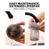 YAFIYGI Steel Wool Scrubber Handle Reusable Steel Wool Brush Steel