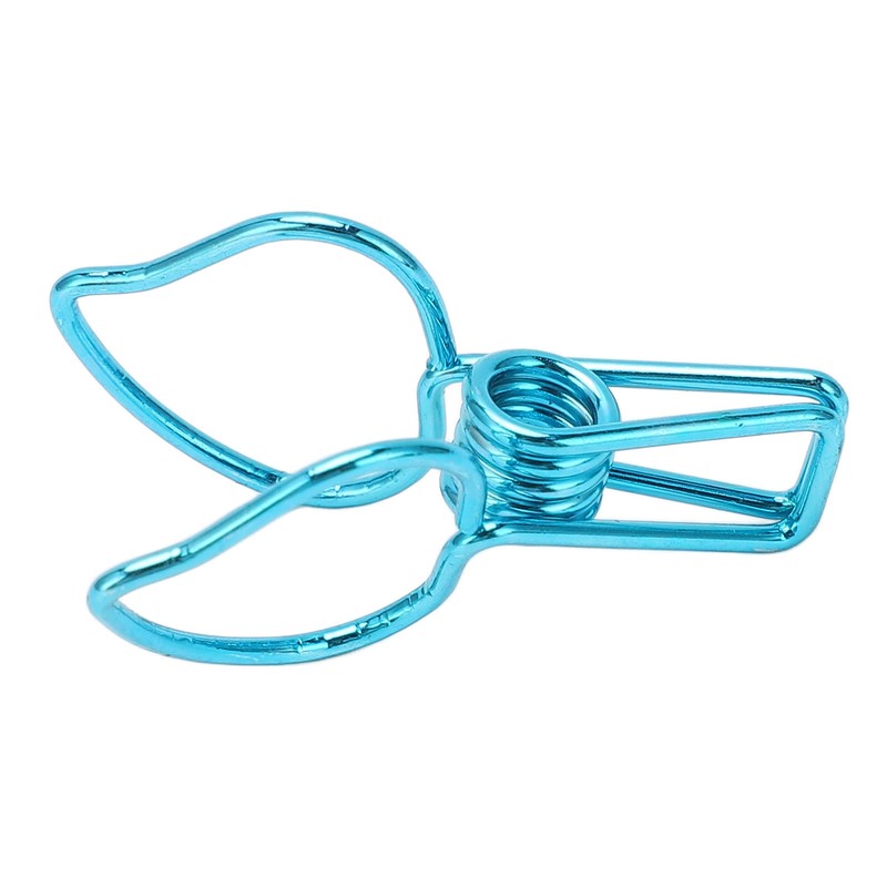100pcs Binder Clips Cute Cartoon Peach Shape Metal Hollow Tail