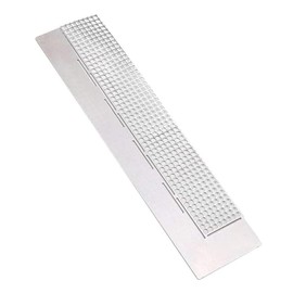 1 Pack Stainless Steel Diamond Painting Ruler, Diamond Art Painting Ruler, DIY Stainless Steel Dot Painting Tool for Round Full Diamonds and Half Diamonds (Silver)