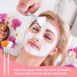 ZKSXOA 4 Pcs Face Mask Brush, Face Mask Applicator Brush Soft Facial Fan Brush for Mud Mask Cream