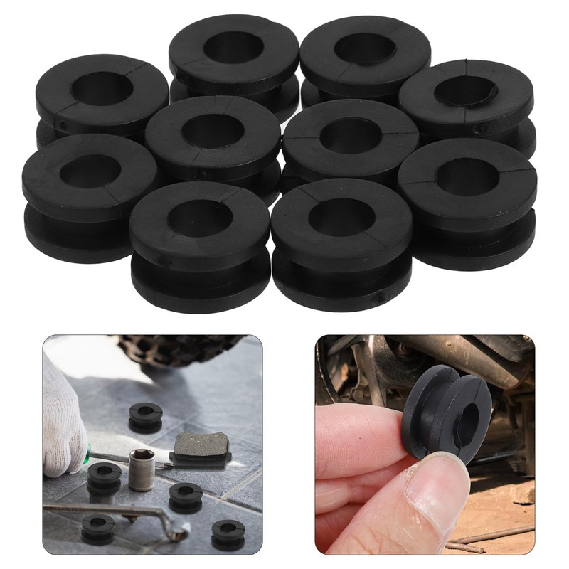 iplusmile Motorcycle Accessories 10pcs Rubber Grommets Replacement Motorbike Grommets Easy