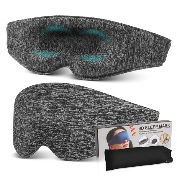 SAFIGLE Sleep Eye Mask for Men Women Comfortable Light Blocking