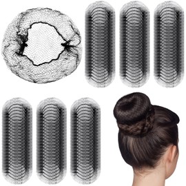 Yuxung 300 Pcs Large Hair Net for Food Service Workers Bulk Black Bun 24 Inches Wig Invisible Nylon Hair Nets for Women Restaurant Ballet Kitchen Food Service | Yuxung