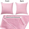 Thmyo 2 Pack 100% Cotton Solid Decorative Square Throw Pillow