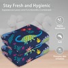 netufe Cartoon Dinosaur Hand Towels for Bathroom Polyester Soft Cute
