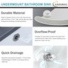 18 Inch Undermount Bathroom Sink Small Rectangle Undermount Sink White