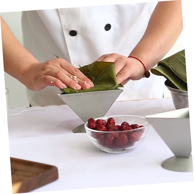 STOBAZA 10x10x8.5cm Stainless Steel Rice Ball Shaper Mold Traditional Rice-Pudding