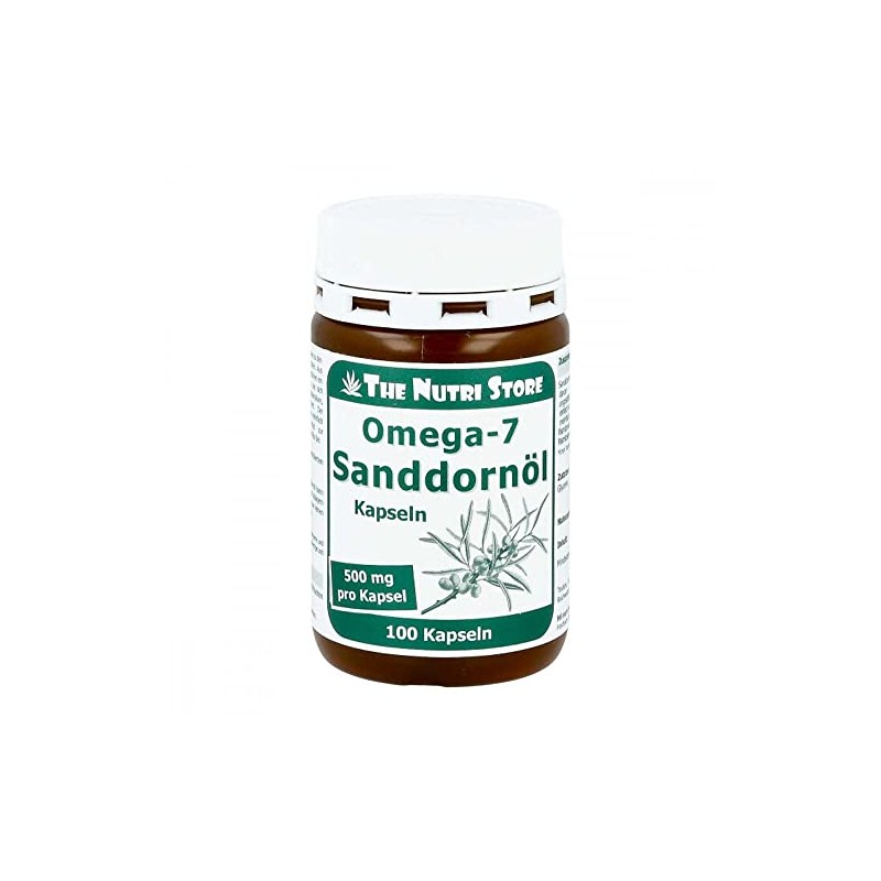 Omega-7 Sea Buckthorn Oil 500 mg Capsules Pack of 100