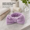 Spa Headband And Hair Ties Set - Bow Headband -