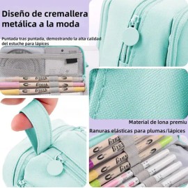 Estuche Escolar Lapicera 4 Capas Gran Capacidad                                                                                                       