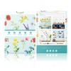 DECOWALL DS9-2103 Wild Flowers Wall Sticker Decor Kindergarten Nursery Room