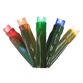 Vickerman Company X17G240 144 24' Green Wire Wide Angle LED 2" Spacing Christmas Lighting, Multi-Color