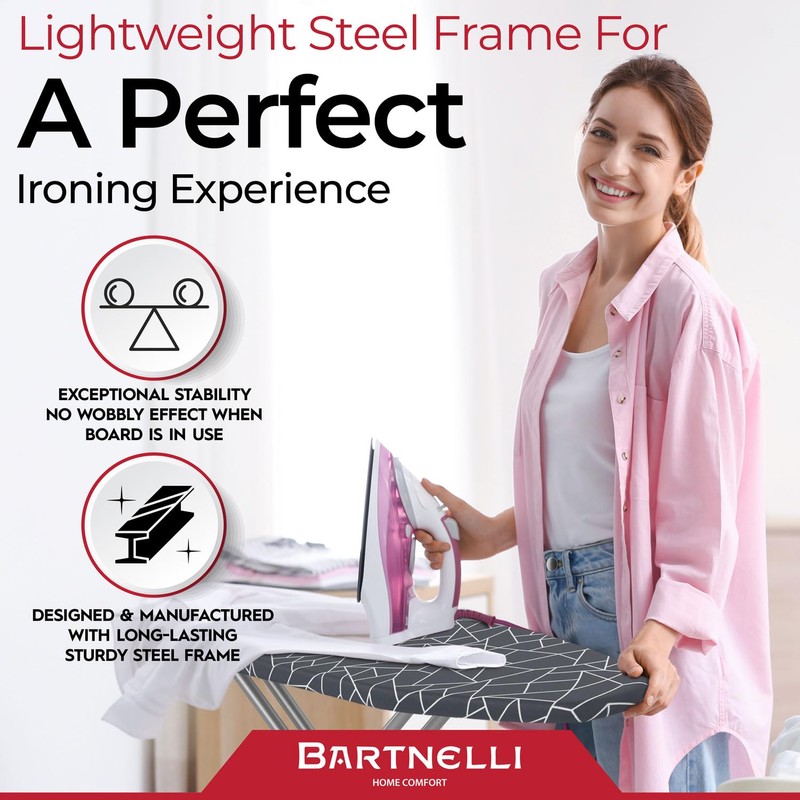 Bartnelli Ironing Board | Space-Saving and Ultimate Iron Board Experience