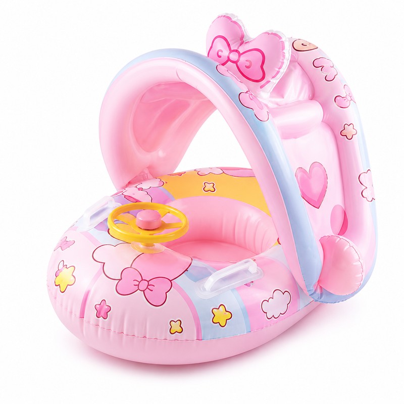 Toddler Pool Float with Canopy for Supervised Water Play –